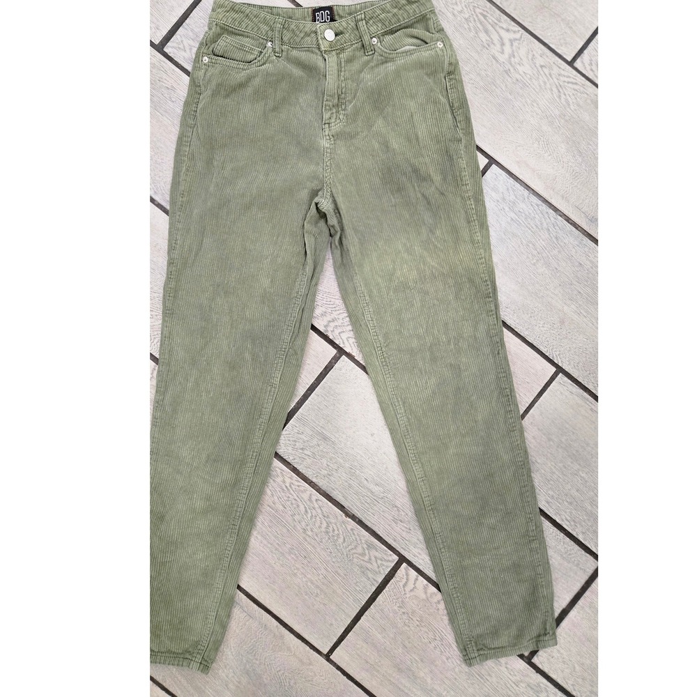 BDG Urban Outfitters Sage Green Corduroy High Rise Mom Pants Size 26